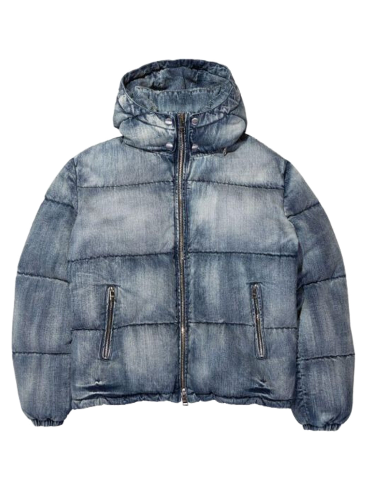 Purple Jacket Denim Puffer Mid Indigo-AL Capone Premium
