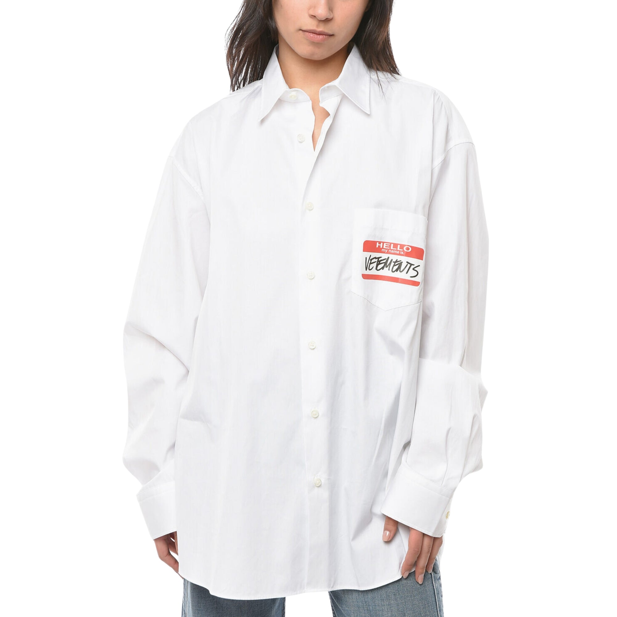 Vetements Shirt For Rent Classic White-AL Capone Premium