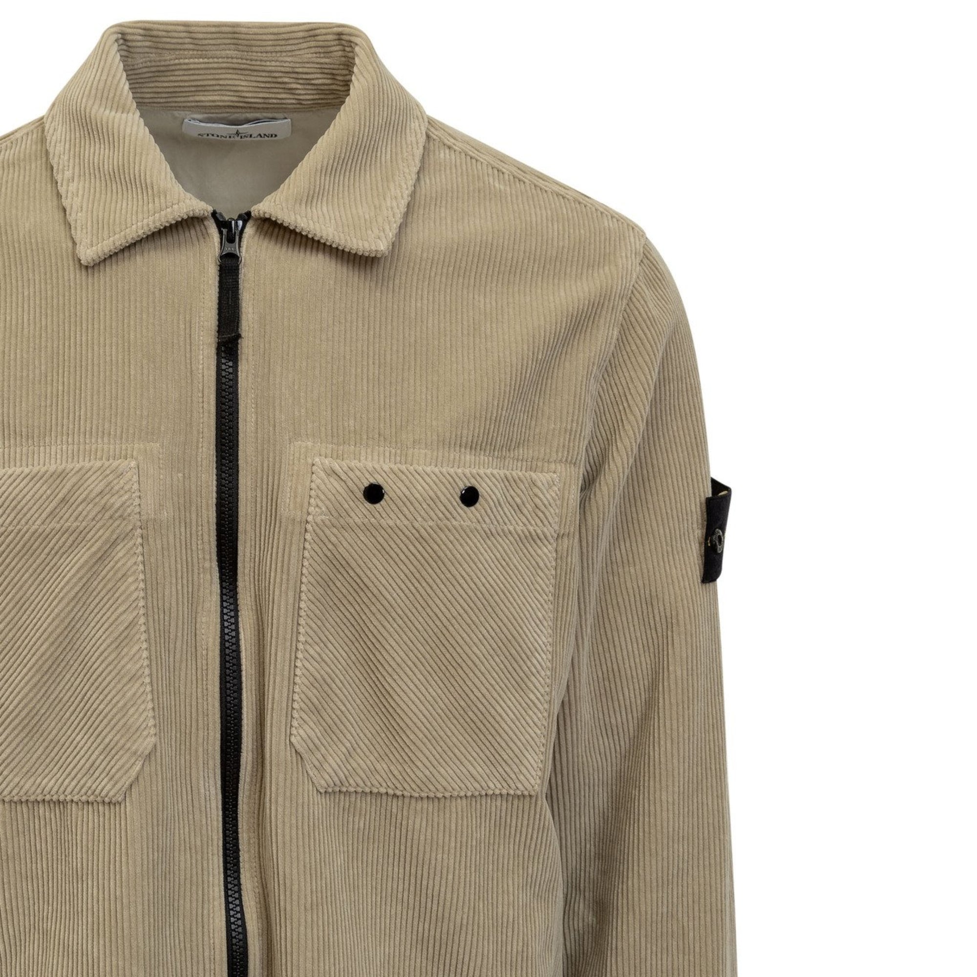 Stone Island Jacket Logo Beige-AL Capone Premium