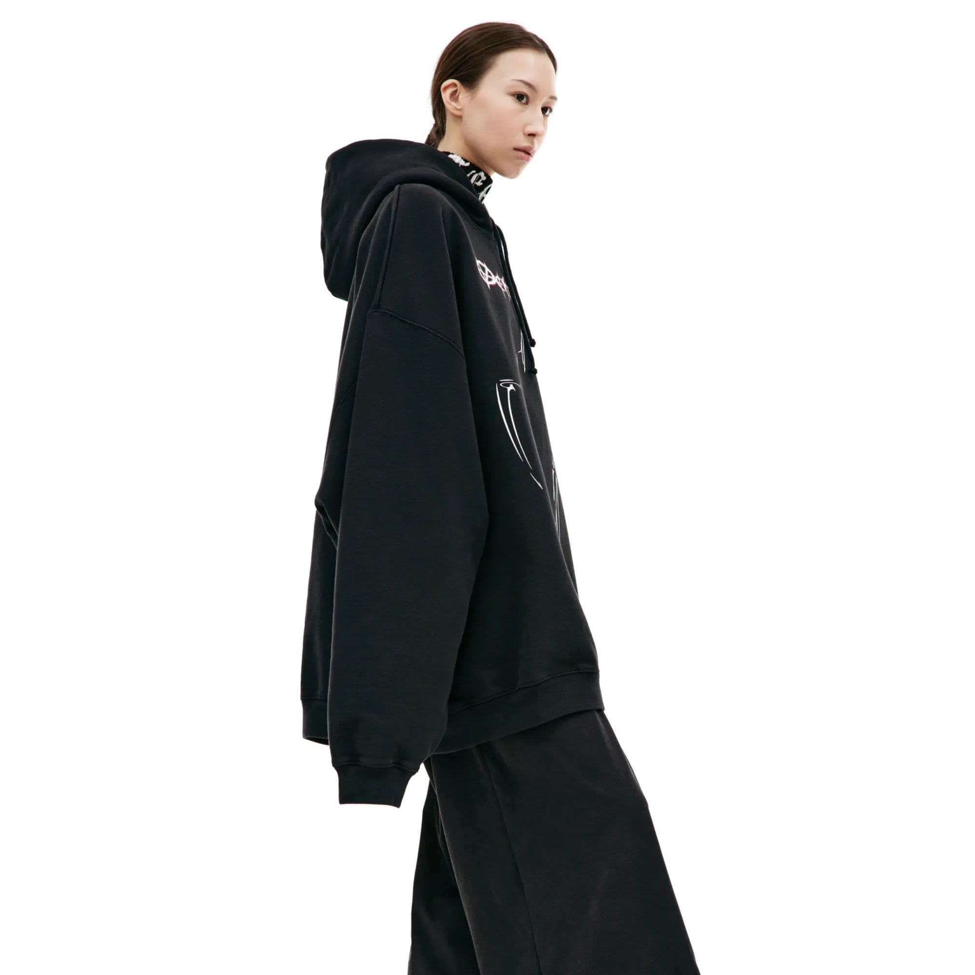 Vetements Hoodie Reaper Logo Black-AL Capone Premium