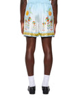 Casablanca Shorts Silk With Drawstrings Yoruba Flowers-AL Capone Premium