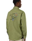 Drole De Monsieur Shirt Pocket Slogan Light Khaki-AL Capone Premium