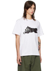 Ice-Cream T-Shirt Running Dog White
