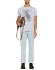 Etro T-Shirt Roma Paisley Print Grey