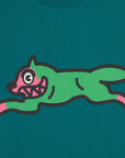 Ice-Cream T-Shirt Running Dog Teal