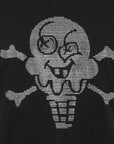 Ice-Cream T-Shirt Rhinestone Cones & Bones Black