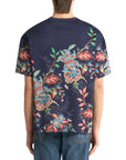 Etro T-Shirt Peacock Garden Navy