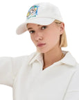 Casablanca Cap Crayon Temple Tennis Club White