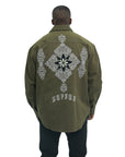 Capone Overshirt Buttoned Up Green-AL Capone Premium