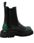 Msgm Boots Ladies Commando Elastic Black-Green-AL Capone Premium