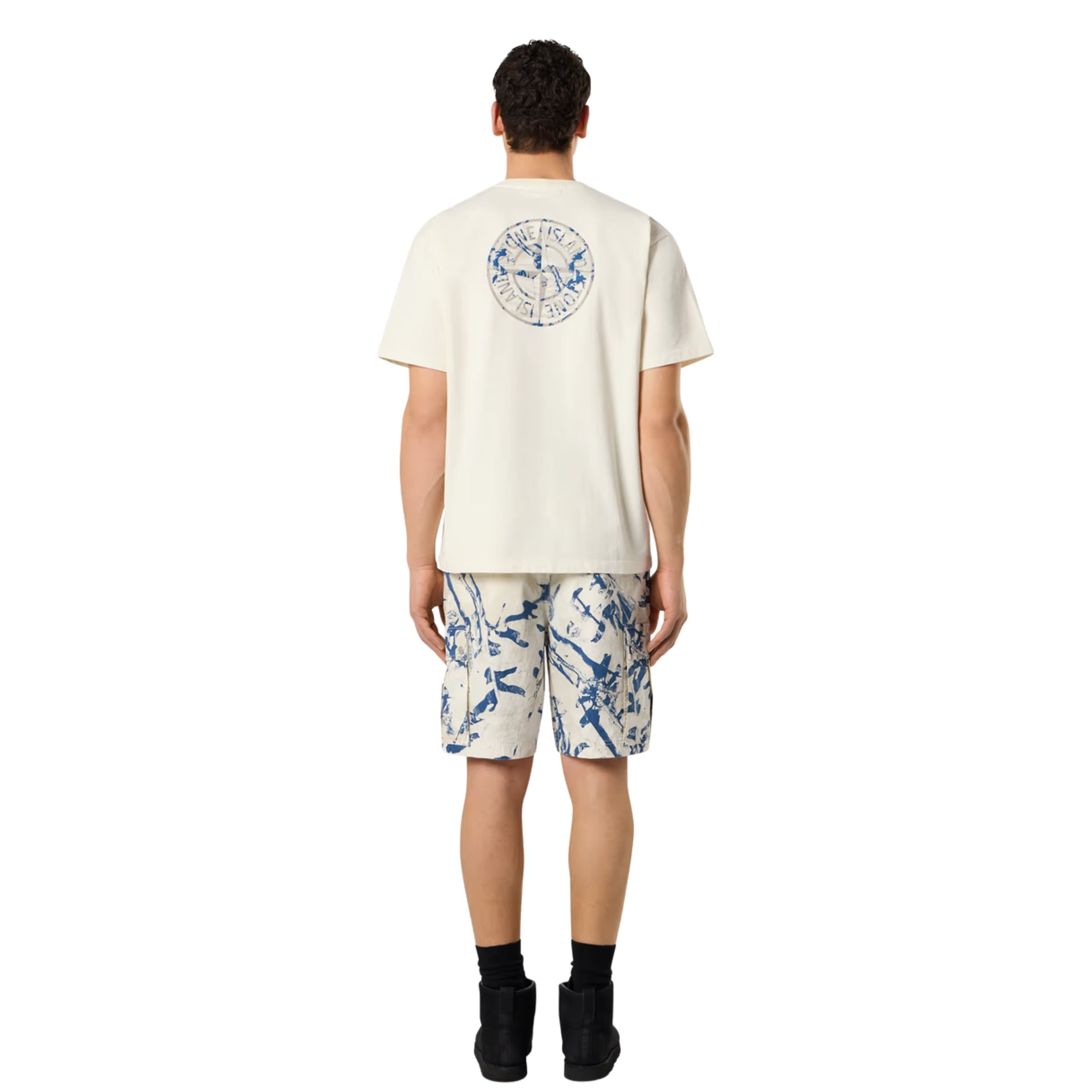 Stone Island T-Shirt Logo Cream-AL Capone Premium