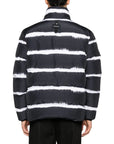 Moncler Jacket Sil Short Down Stripe Black-White-AL Capone Premium