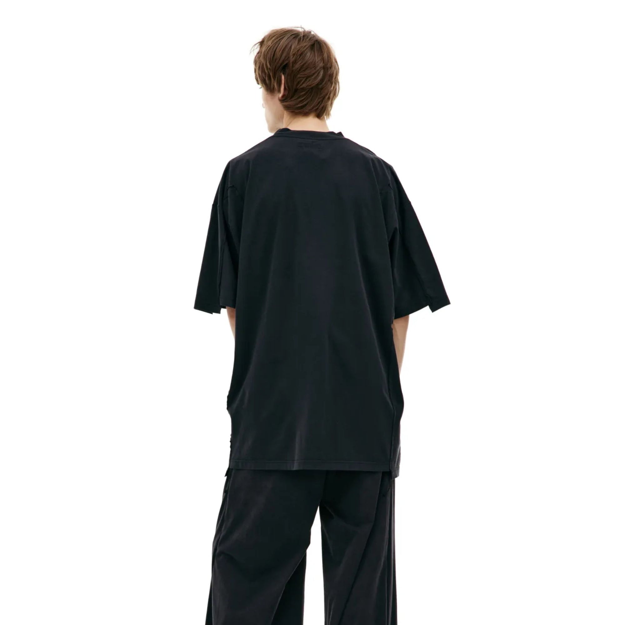 Vetements T-Shirt Merged Double Oversized Black-AL Capone Premium