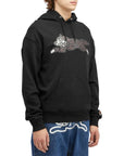 Icecream Hoodie Woodgrain Running Dog Black-AL Capone Premium