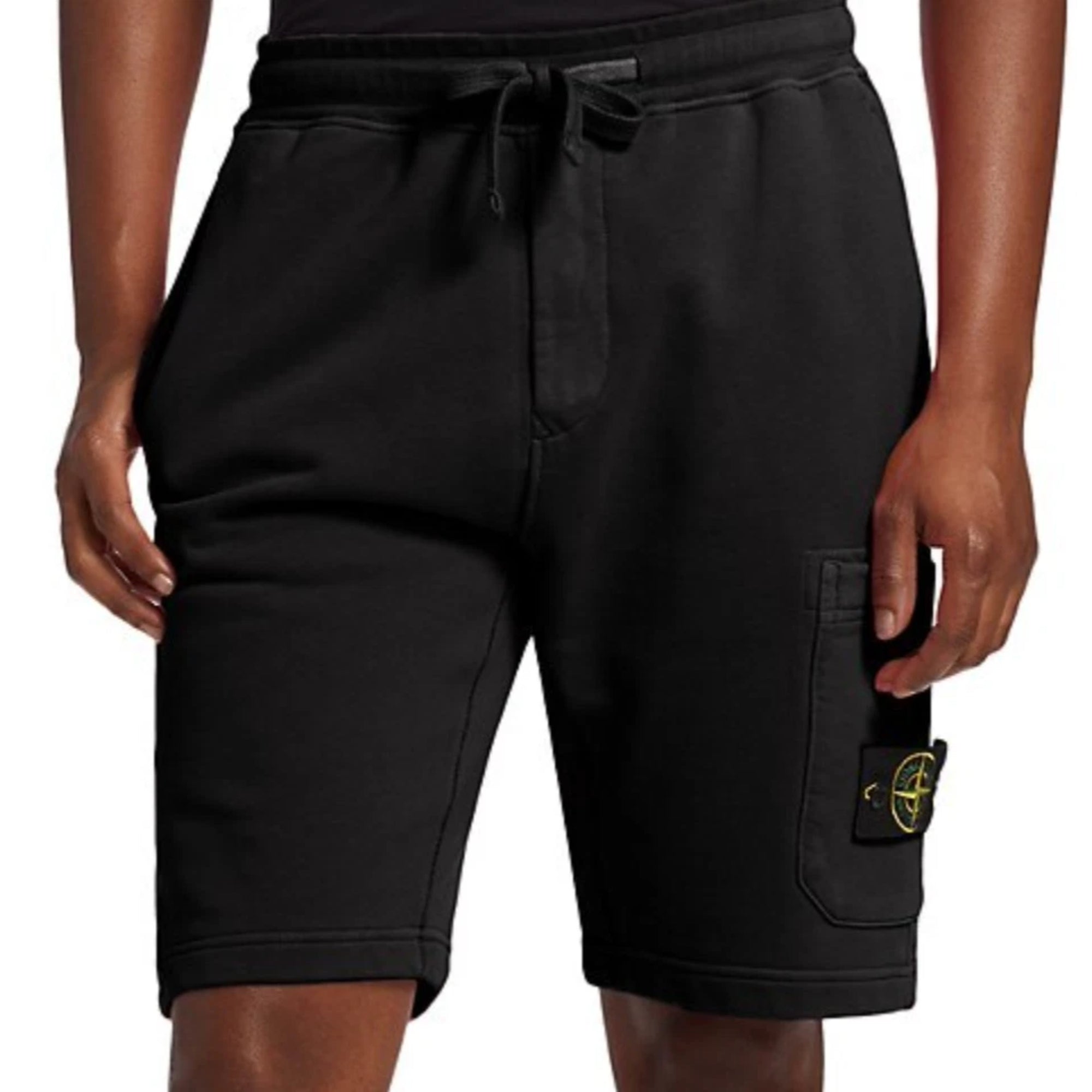 Stone Island Shorts Logo Black-AL Capone Premium