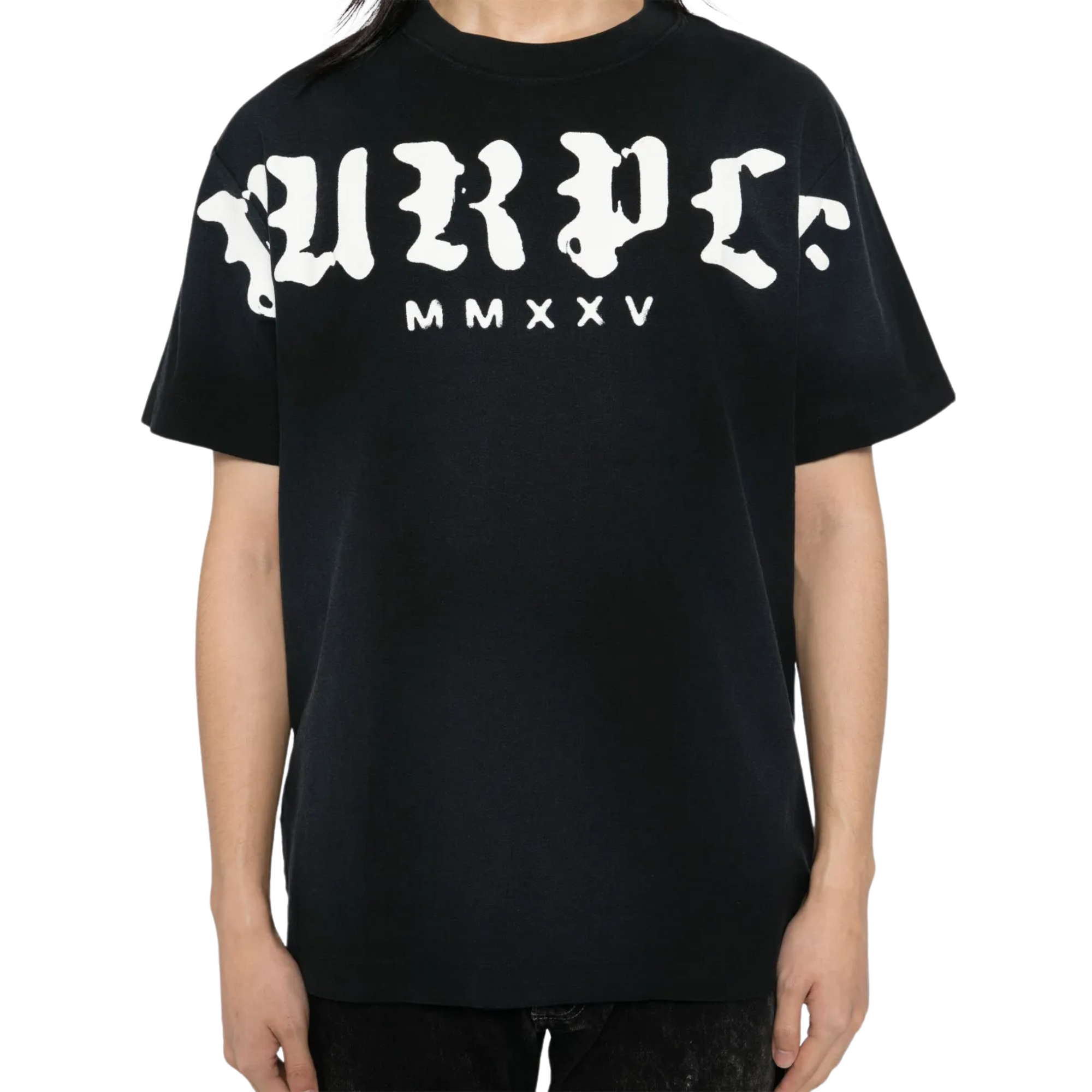 Purple T-Shirt Old English Logo Black-AL Capone Premium