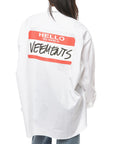 Vetements Shirt For Rent Classic White-AL Capone Premium