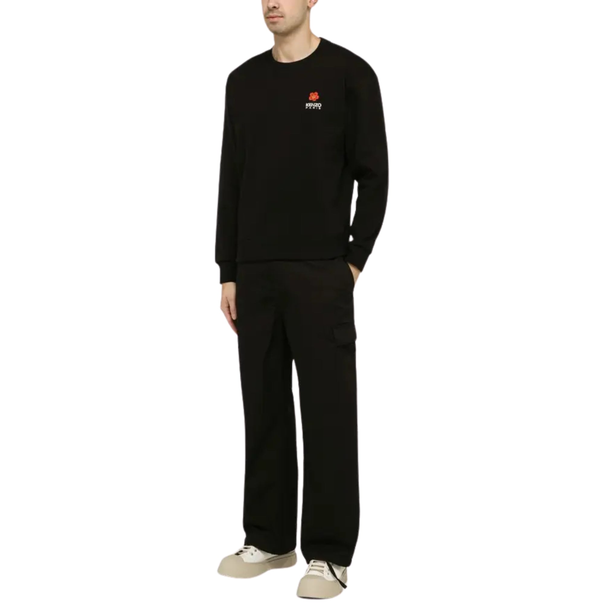 Kenzo Sweater Boke Flower Crest Black-AL Capone Premium