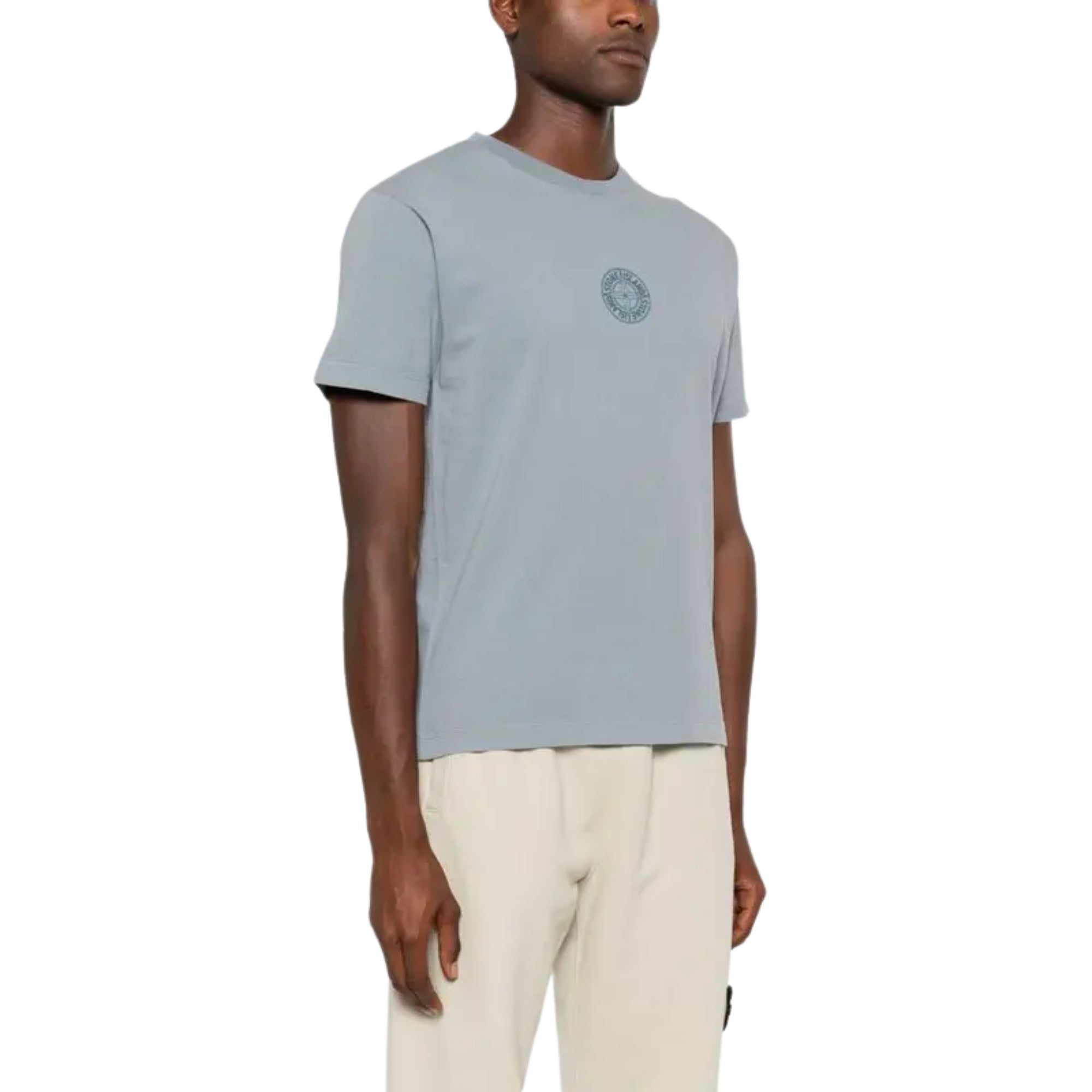Stone Island T-Shirt Logo Grey-AL Capone Premium