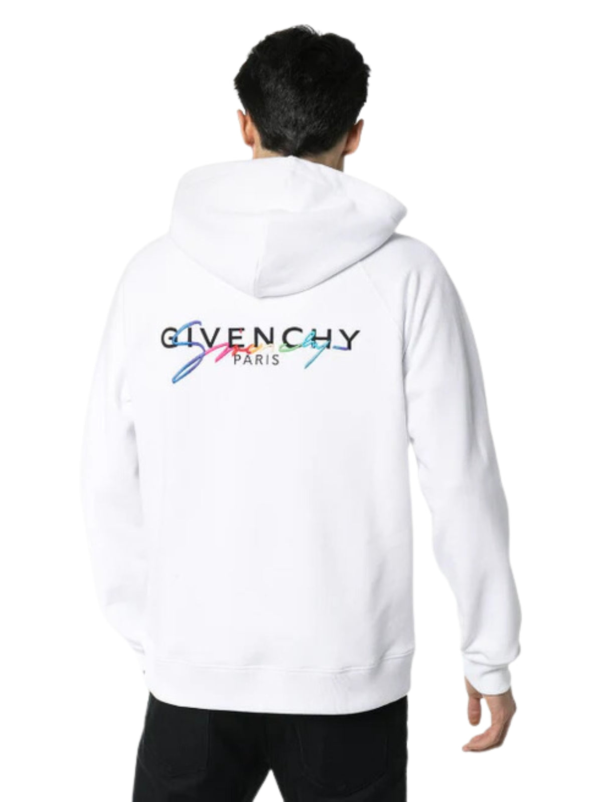 Givenchy Sweater Colour Logo Hoodie White AL Capone Premium