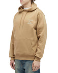 Drole De Monsieur Hoodie Calligraphy Slogan Ice Brown
