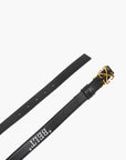 Off-White Belt Gold Buckle Logo Black