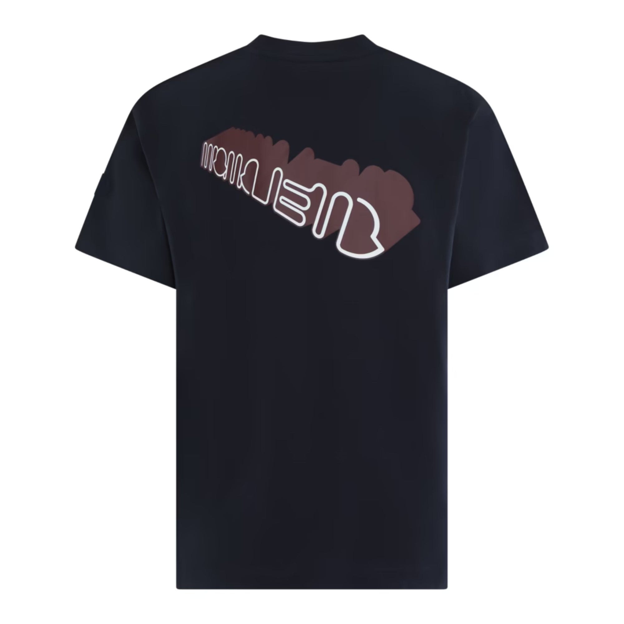 Moncler T-Shirt Solid Logo Black-AL Capone Premium