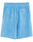 Casablanca Shorts Velour Stripe Blue