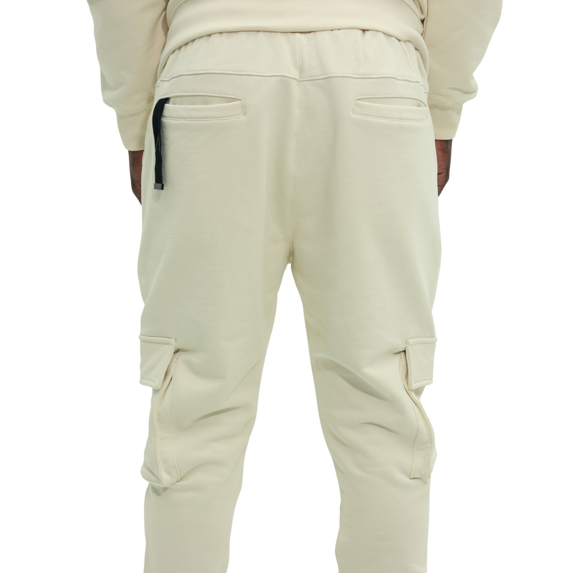Capone Cargo Sweatpants Double Sided Pockets Beige-AL Capone Premium