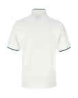 Casablanca T-Shirt Velour 1/4 Zip Top White-AL Capone Premium