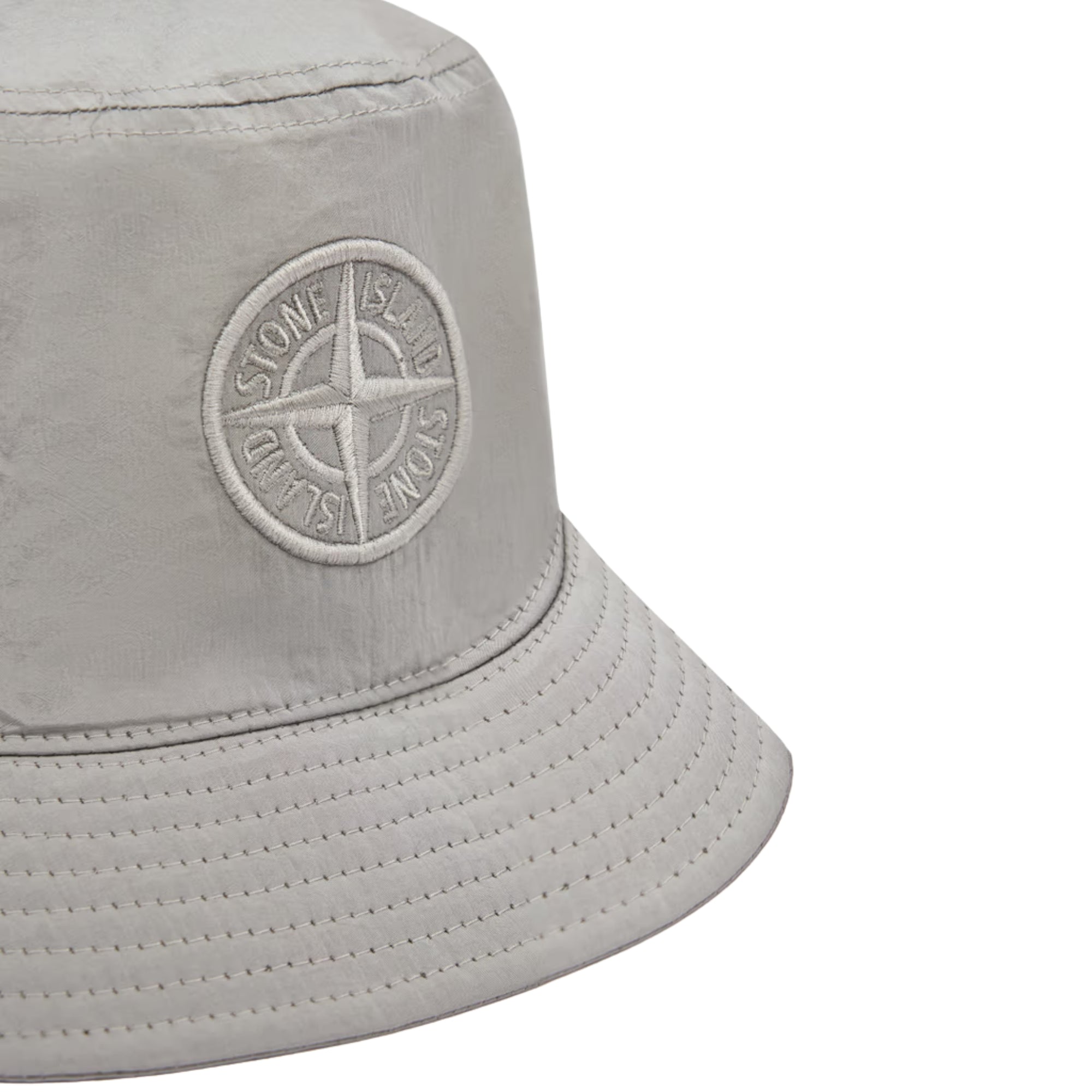 Stone Island Bucket Hat Logo Grey-AL Capone Premium