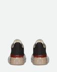 Rick Owens Sneaker Denim Black-Red-Beige