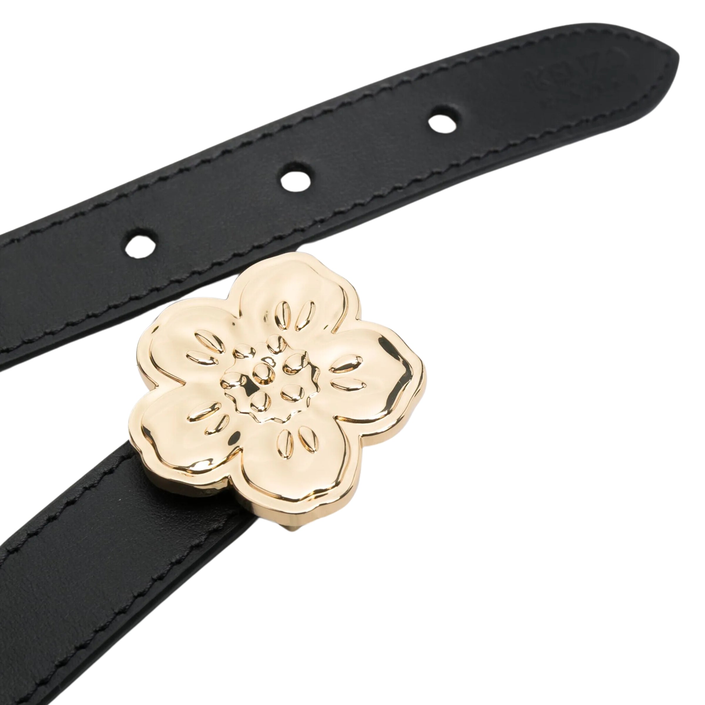 Kenzo Belt Flower Buckle Gold-Black – AL Capone Premium