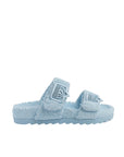Chiara Ferragni Slides Eyelike Buckle Sponge Light Blue