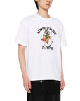 Aape T-Shirt Graphic Print Universe Logo White-AL Capone Premium
