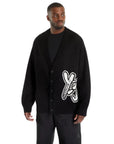 Y-3 Cardigan Logo Knit Black