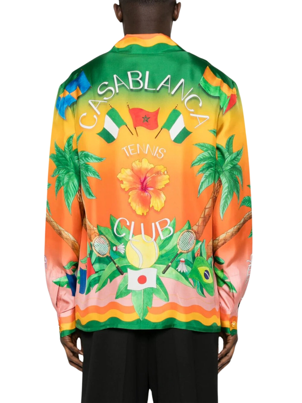 Casablanca Shirt Cuban Collar Tennis Club En Fleur Multicolour-AL Capone Premium