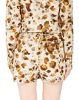 Msgm Shorts Ladies Allover Print Multi-AL Capone Premium