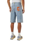 Icecream Running Dog Denim Shorts Heavy Wash Blue
