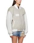 Vtmnts Jacket Varsity Mono White-AL Capone Premium