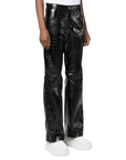 Msgm Pants Leather Black
