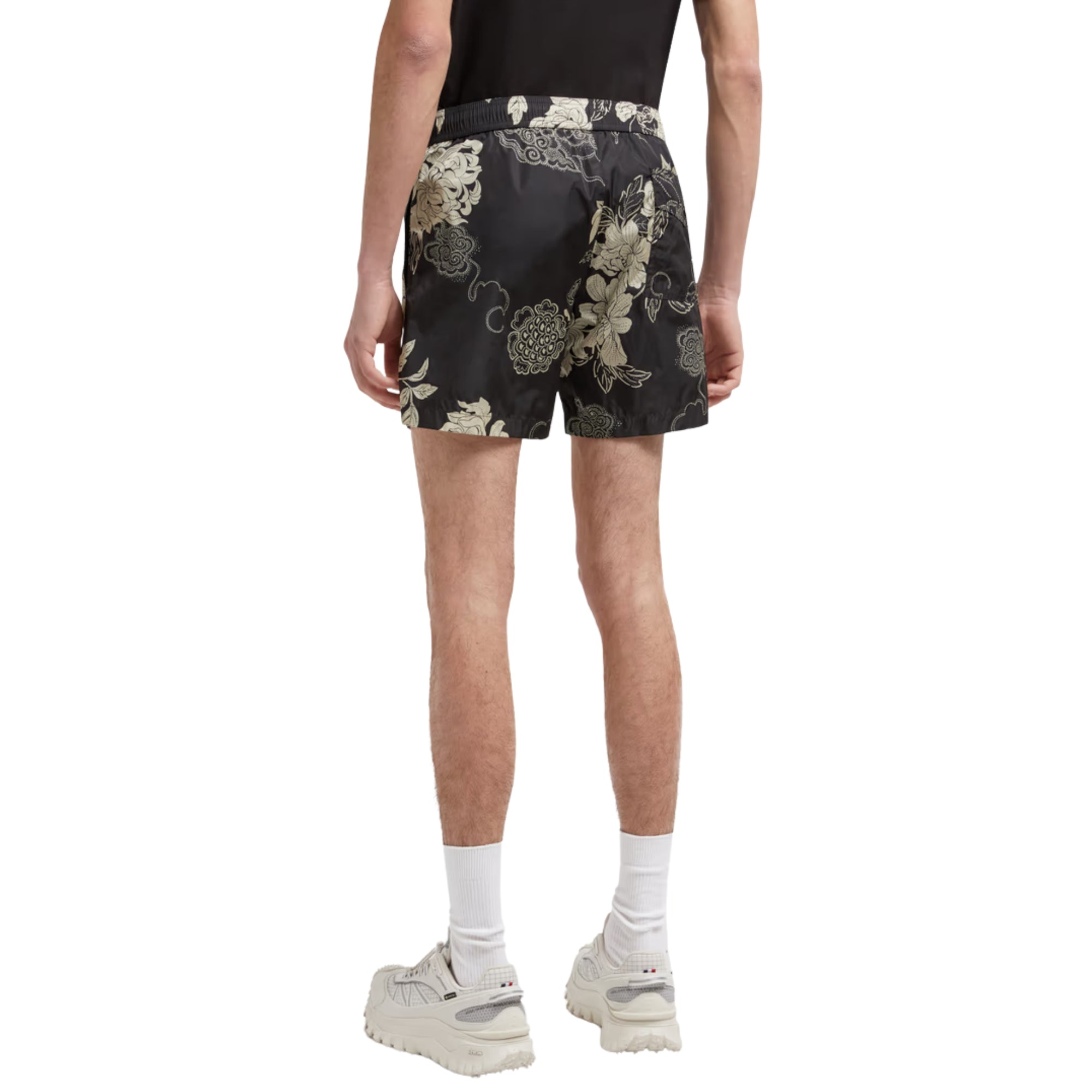 Moncler Shorts Floral Black-AL Capone Premium