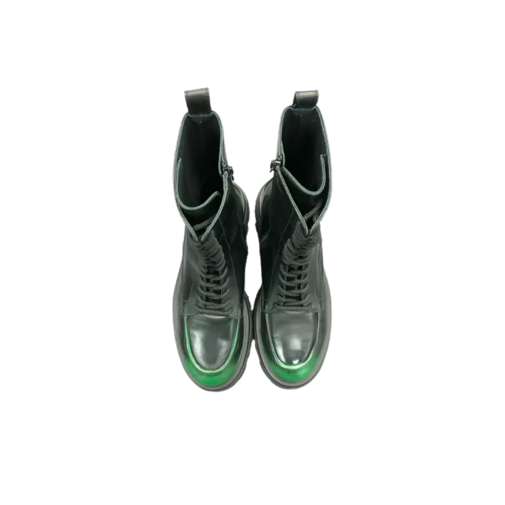 Msgm Boots Scarpa Uomo Black-Green-AL Capone Premium