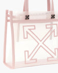 Off-White Bag Pink Logo Details White