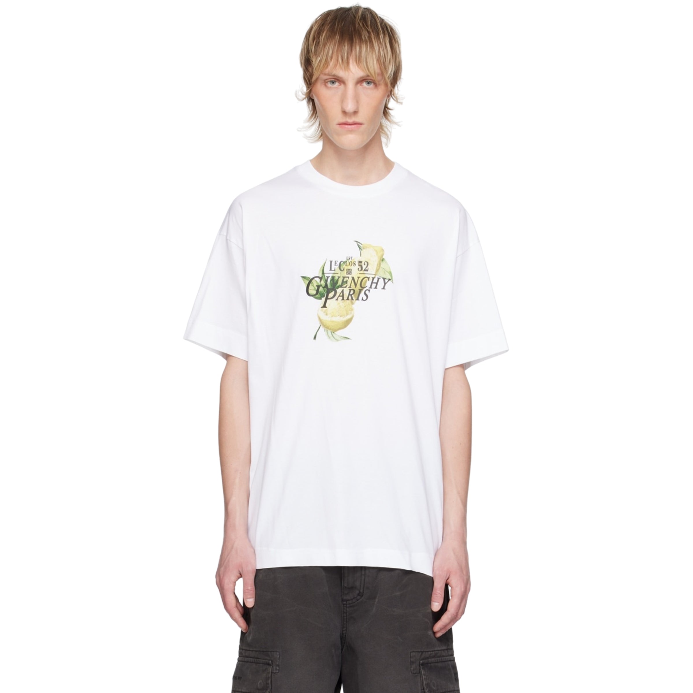 Givenchy T-Shirt Slim Fit Le Clos 52 Logo White – AL Capone Premium