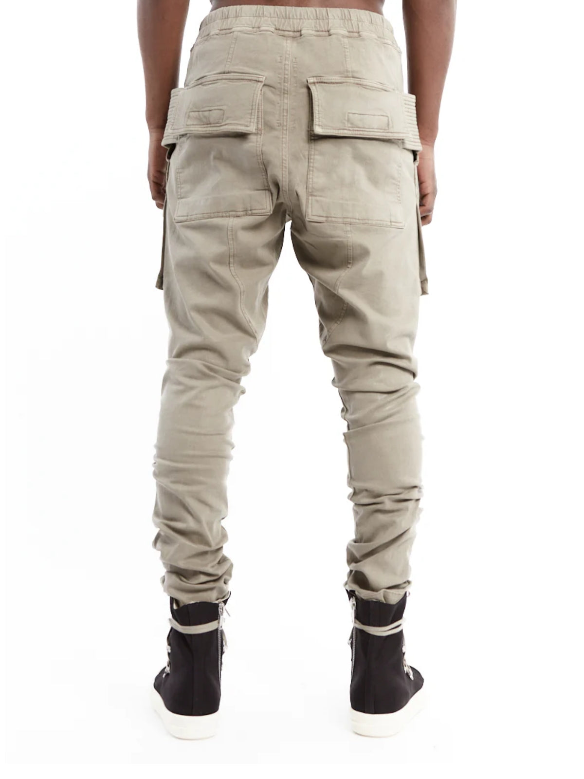 Rick Owens Cargo Pants Creatch Khaki-AL Capone Premium