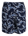 Kenzo Bermuda Shorts Oceans Camo Blue