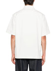 Givenchy Shirt Short Sleeve Logo Ivory