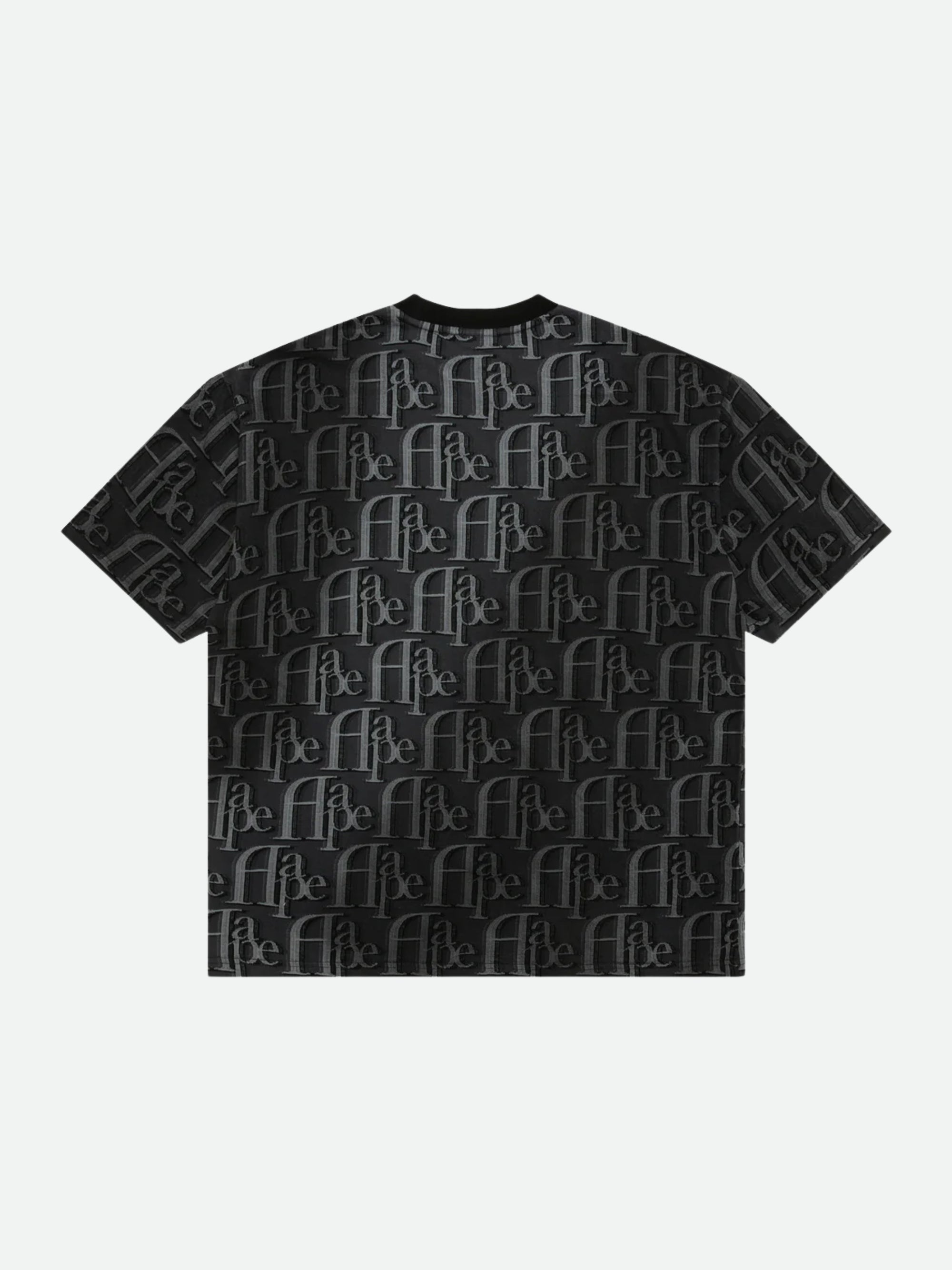 Aape T-Shirt Allover Print Logo Black-Grey-AL Capone Premium