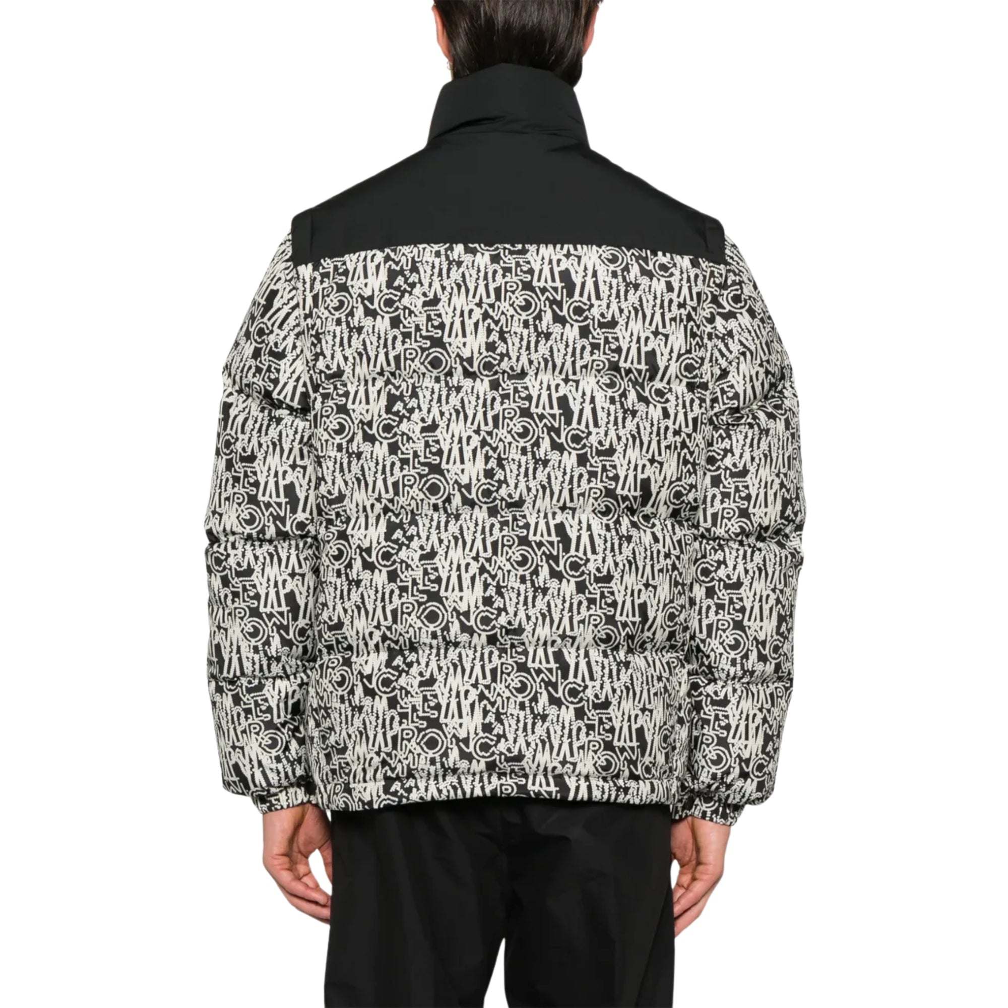 Moncler Jacket Chubasco Allover Print Black-White-AL Capone Premium